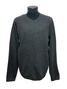 Willi Smith Men's Size XXL Sweater Wool V-Neck Gray Vintage VTG - Picture 1 of 8