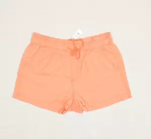 NEW Loft Women Chino Bermuda Shorts Drawstring Lyocell Orange Size XL Pockets - Picture 1 of 8