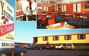 Vintage Postkarte Chez Yvonne Restaurant Prince Edward Island Cavendish Kanada - Bild 1 von 2