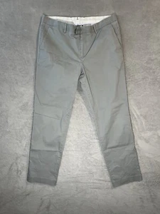 Calvin Klein Pants Mens  Gray Flat Front Chino 4 Pockets Size 34x30 - Picture 1 of 15