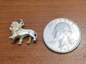 Colgante/dije de plata esterlina, león - Imagen 1 de 3