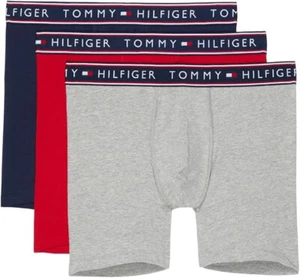 Tommy Hilfiger Men's Cotton Stretch 3-pack Boxer Brief | Multi | XLarge - Picture 1 of 1