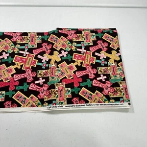 vintage exclusively quilters fabric light of the world cross 43x86 2.3 yards - Picture 1 of 9
