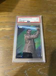 2018 Finest Star Wars Finn Green Refractor #34 98/99 PSA 9 MINT - Picture 1 of 2