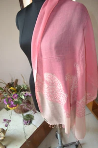 WOMEN'S FASHION CASHMER~EMBROIDERY SHAWL ~ Beaded JAMAVAR PASHMINA : 16 DESIGNS - Picture 1 of 8