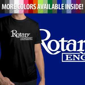 Mens/Unisex Tee T-Shirt Custom Rotary Print Rx2 Rx4 RX-7 RX-8 Cosmo Car Engine - Picture 1 of 24