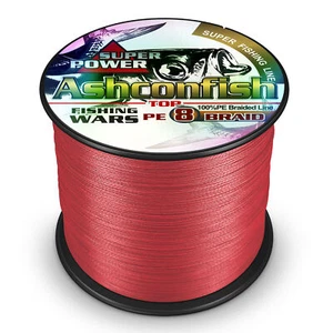 Ashconfish linea di pesca intrecciata 6 libbre-300 libbre 8 fili PE linea super extreme 500M - Foto 1 di 18