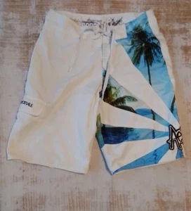Aeropostale Mens Size 28 boardshorts Swim Trunks Hawaiian Logo Front - Picture 1 of 8