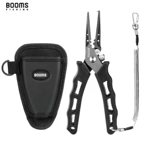 7" Fishing Pliers Hook Remover,Split Ring,Crimper,Side Cutter. Sheath & Lanyard - Picture 1 of 7