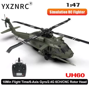 YXZNRC UH60 Black Hawk RC Helicopter with 6-axis Gyro 2.4G 6CH Flybarless 3D - Bild 1 von 26