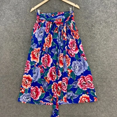 Юбка женская Billabong 8 разноцветная с цветочным рисунком карман разрез эластичная талия миди 14402 - Изображение 1 из 4