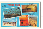 Virginia Beach VA Vintage Greetings Postcard Various Scenes Beach