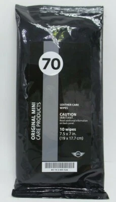 NOVO OEM Genuíno Mini Cooper Couro Cuidado Toalhetes Interior 83192405526 MC11-073 - Imagem 1 de 2