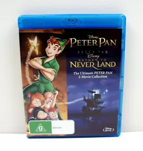 Peter Pan & Peter Pan Return To Neverland Blu Ray Set 1953 Region ABC - Picture 1 of 9