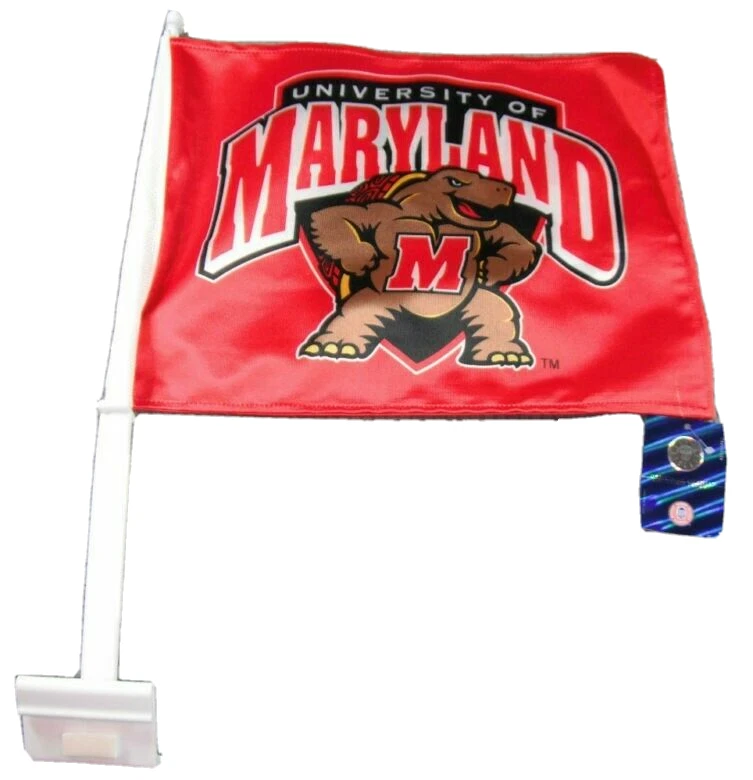 MARYLAND TERRAPINS NCAA LICENSED CAR FLAG FREE SHIPPING - Image 1 of 1
