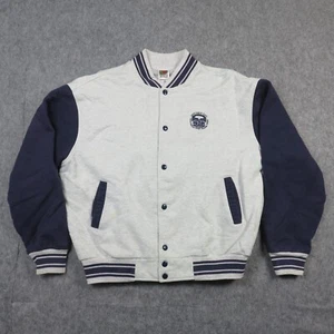 San Diego Zoo Jacket Mens XL Gray Blue Vintage Varsity Wildlife Destination - Picture 1 of 14