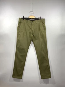 STONE ISLAND Men's Khaki Green Combat Mlitary Logo Chino Pants Size W36 - Picture 1 of 20