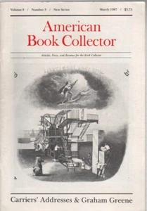 American Book Collector March, 1987 Articles, News, and Reviews  - Picture 1 of 1