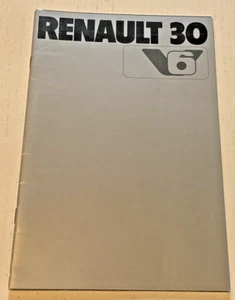 Brochure Publicitaire  RENAULT 30  V6  - 1979 - Bel Etat. - Picture 1 of 9