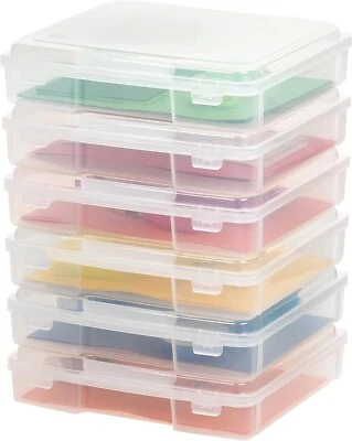 6 Pack Fits 8.5" x 11" Portable Project Storage Case with Snap Tight Latch New - Image 1 of 4