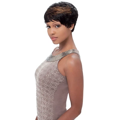 FÁCIL 27 | PELUCA PIXIE BUMP CABELLO HUMANO | GRIS | CORTA | SENSACIONALS Foto 1 de 3