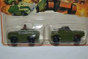 Vintage Matchbox Two Pack TP-13 Military Scout & Armoured Car - Picture 1 of 3