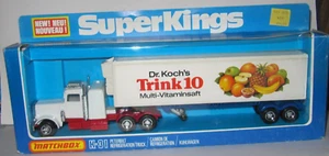 MATCHBOX SUPERKINGS K-31 PETERBILT REFRIDGERATION TRUCK V RARE 'TRINK 10' MIB - Picture 1 of 8