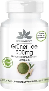 Grüner Tee Extrakt 500Mg - Camellia Sinensis - Mind. 50% Polyphenole - 90 Stück - Bild 1 von 7