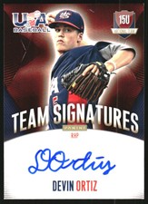 2014 USA Baseball 15U National Team Signatures #50 Devin Ortiz /299
