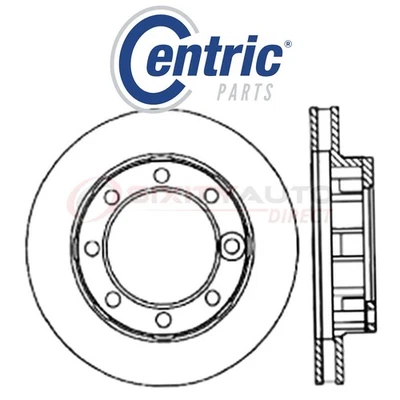 Centric C-TEK Disc Brake Rotor for 1987 GMC V2500 4.8L 5.7L 6.2L L6 V8 - Kit oq Foto 1 de 4