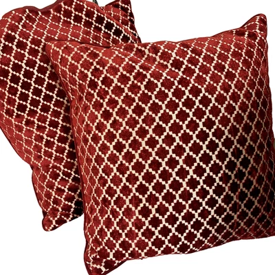 Rodeo Home Luxury Throw Pillows Large Velvet Geometric Feather Down Filled 20" - Image 1 of 4