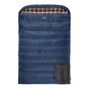 TETON Sports Mammoth 20F Double Sleeping Bag Queen Size Warm Camping Comfort - Picture 1 of 7