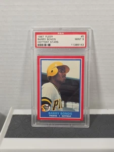 1987 Fleer Hottest Stars #5 Barry Bonds Pirates RC Rookie PSA 9  - Bild 1 von 2
