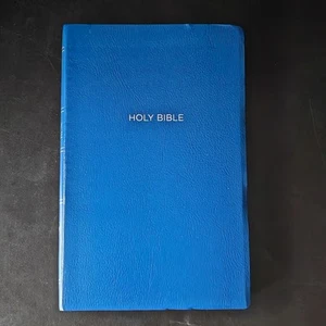 NKJV Gift and Award Bible Leather-Look Blue Red Letter Comfort Print: Holy Bible - Picture 1 of 7
