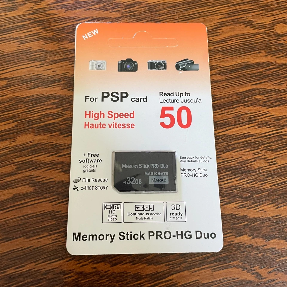 Memory Stick PRO-HG Duo MARK2 for PSP 1000 2000 3000 Camera memory SKU 01 - Image 1 of 1