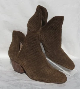 Splendid US Havard Damen-Stiefeletten 7 braun perforiertes Veloursleder - Bild 1 von 8