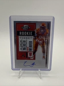 2020 CONTENDERS OPTIC ROOKIE TICKET #2 AUTO CURTIS WEAVER BROWNS - Picture 1 of 2