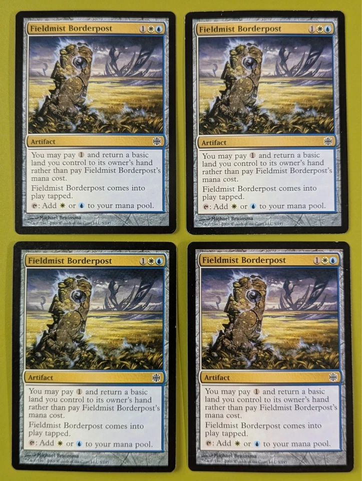 Fieldmist Borderpost x4 Alara Reborn 4x Playset Magic the Gathering MTG - Image 1 of 1