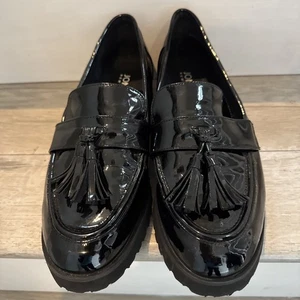 Jones New York Priscilla Lack Oxford Loafer Quaste schwarz Damenschuhe Größe 10 - Bild 1 von 5