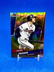 Freddie Freeman Refractor #/50 - 2019 Topps Finest Gold Refractors DODGERS MINT+ - Picture 1 of 2