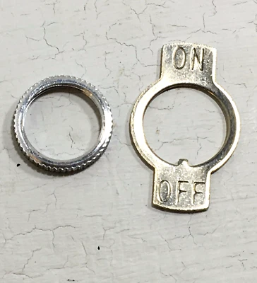 CARLING TECHNOLOGIES Y01 INTERRUPTOR DE PALANCA LEYENDA PLACA ENCENDIDO/APAGADO CON COLLAR NUEVO Foto 1 de 4