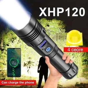 Super-Bright LED Tactical Flashlight Zoomable With Rechargeable Battery - Picture 1 of 5