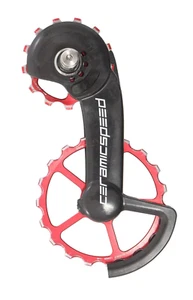 CeramicSpeed OSPW RS 12 Spd Shimano Road 9250/8150 Derailleur Cage Assembly Red - Picture 1 of 3
