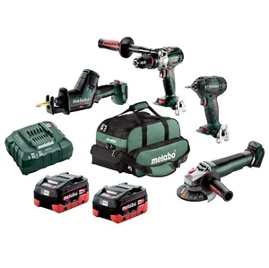 Metabo MET18BL4SB2HD5.5BA 18V 5.5Ah LiHD Lithium-Ion Brushless Cordless 4 Piece - Picture 1 of 8