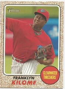 Franklyn Kilome Philadelphia Phillies 2017 Topps Heritage Minors - Imagen 1 de 3