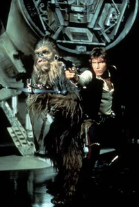 1977 Star Wars - Eine neue Hoffnung - Pressefolie Transparenz - Han Solo & Chewie - Bild 1 von 3
