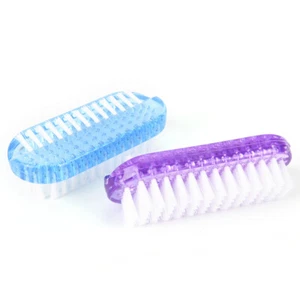 Plastic Nail Cleaning Scrubbing Brush Double Sided Hand Nail Brush CJC$i - Picture 1 of 9