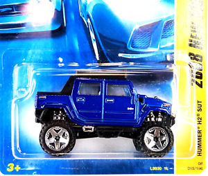 2008 Hot Wheels 1:64 2008 New Models 15/40 Hummer H2 SUT Blue 015/196