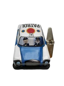 Porky Pig & Bugs Bunny Warner Bros Patrol Wind Up Tin Litho Car - Picture 1 of 8