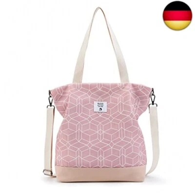 KALIDI Groß Damen Umhängetasche/Handtasche Canvas Tasche Schultertasche T